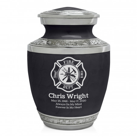 Firefighter Sharing Urn - Ebony Black