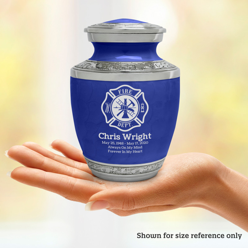 Firefighter Sharing Urn - Royal Blue