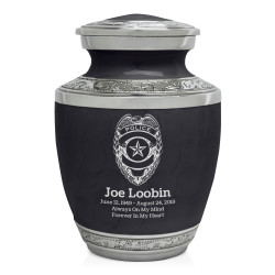 Police Sharing Urn - Ebony Black