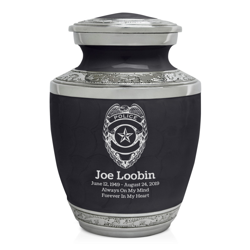 Police Sharing Urn - Ebony Black