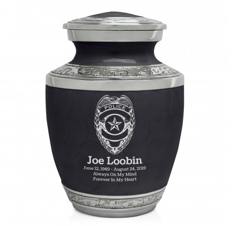 Police Sharing Urn - Ebony Black