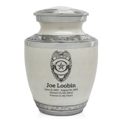 Police Sharing Urn - Radiant White