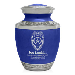 Police Sharing Urn - Royal Blue