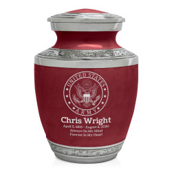 Army Sharing Urn - Rose Red