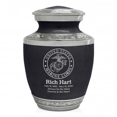 Marines Sharing Urn - Ebony Black