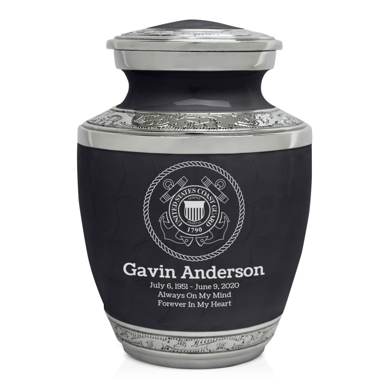 Coast Guard Sharing Urn - Ebony Black