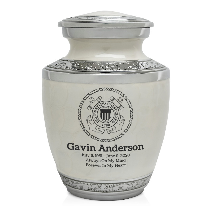 Coast Guard Sharing Urn - Radiant White