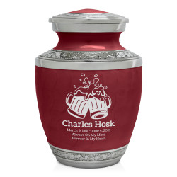Beer Sharing Urn - Rose Red