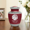 Basketball Sharing Urn - Rose Red