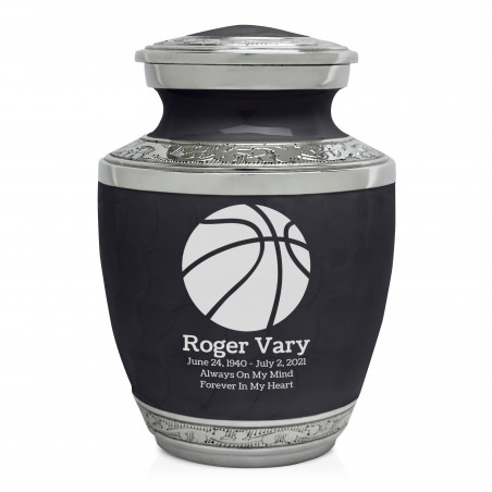 Basketball Sharing Urn - Ebony Black