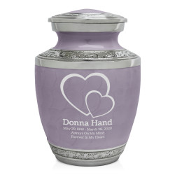 Loving Hearts Sharing Urn - Regal Purple