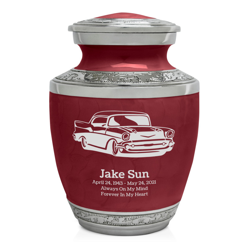 Classic Car Sharing Urn - Rose Red