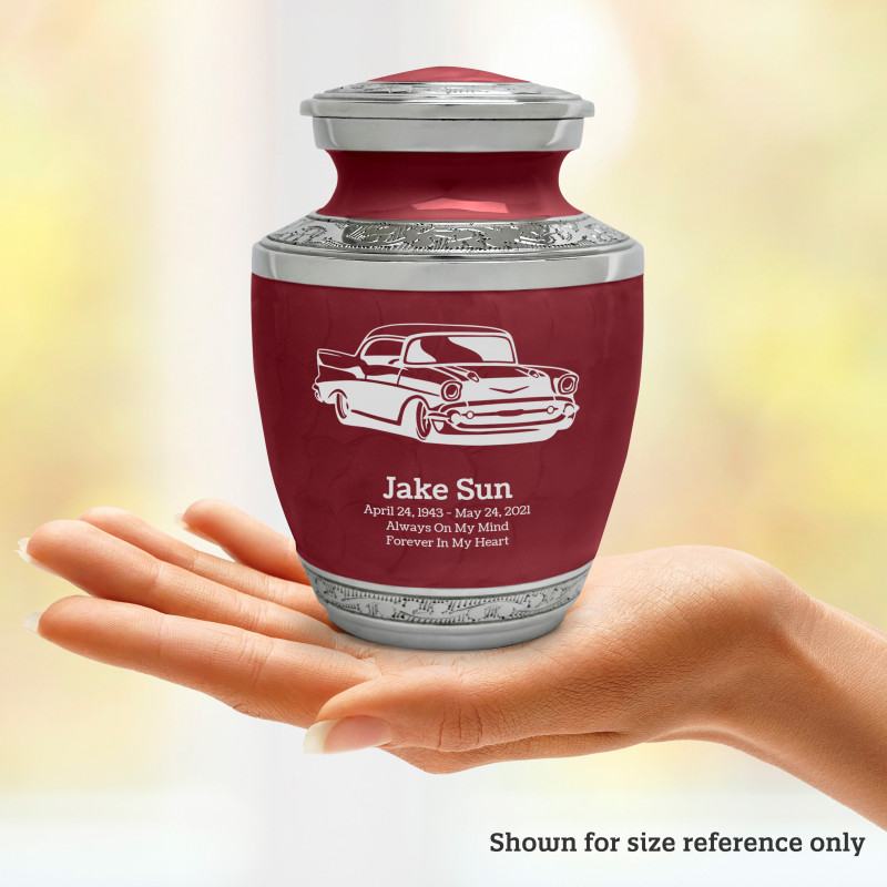 Classic Car Sharing Urn - Rose Red