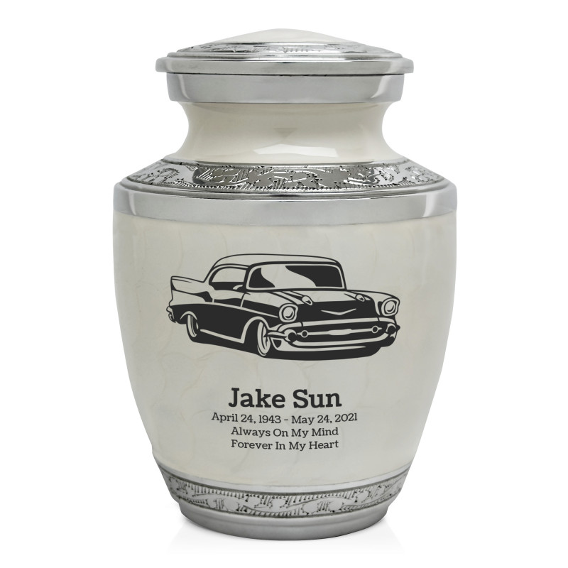 Classic Car Sharing Urn - Radiant White