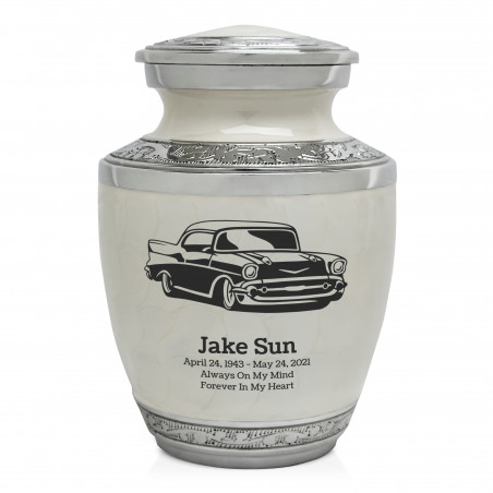 Classic Car Sharing Urn - Radiant White