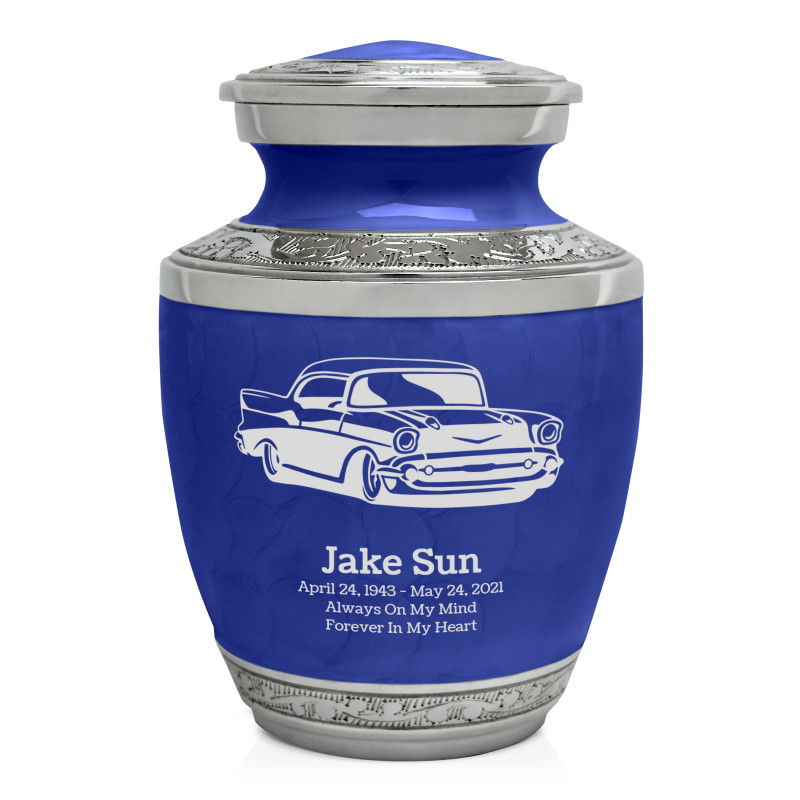 Classic Car Sharing Urn - Royal Blue