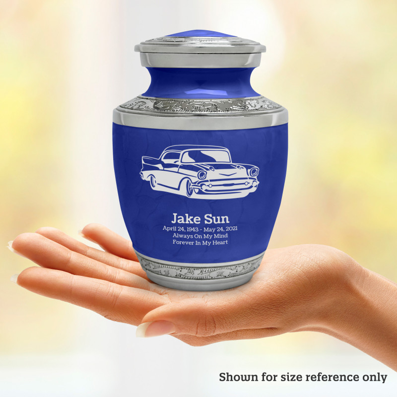 Classic Car Sharing Urn - Royal Blue