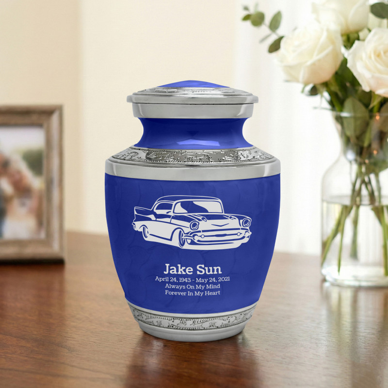 Classic Car Sharing Urn - Royal Blue