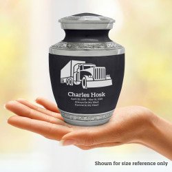 Semi Truck Sharing Urn - Ebony Black