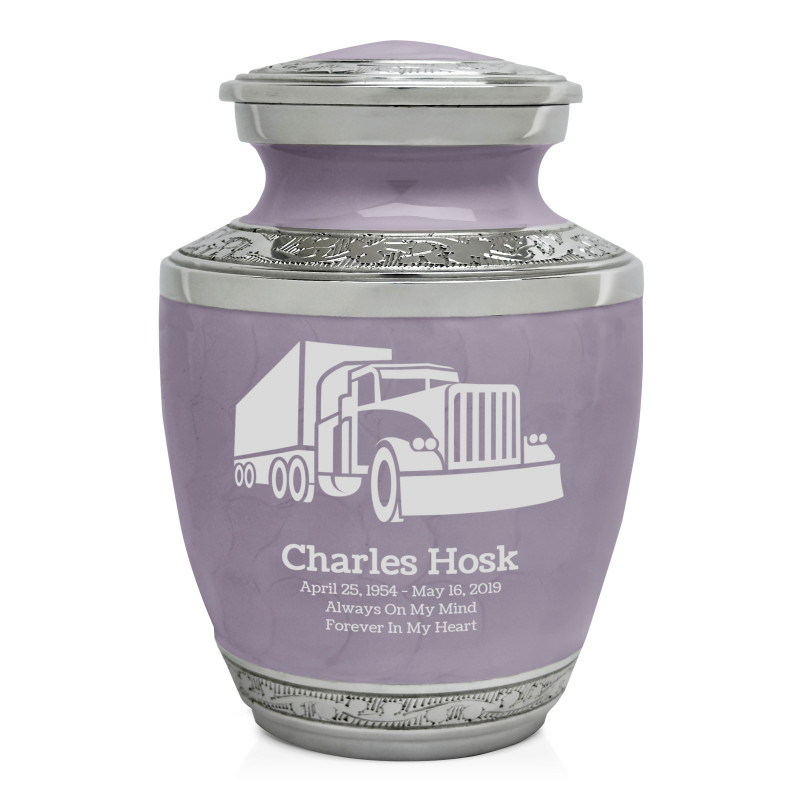 Semi Truck Sharing Urn - Regal Purple