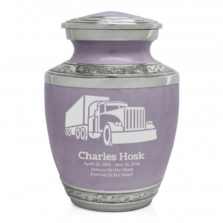 Semi Truck Sharing Urn - Regal Purple