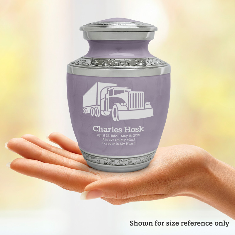 Semi Truck Sharing Urn - Regal Purple