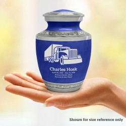 Semi Truck Sharing Urn - Royal Blue