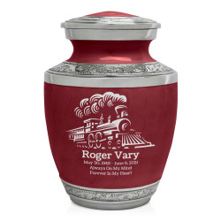 Train Sharing Urn - Rose Red