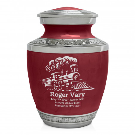 Train Sharing Urn - Rose Red