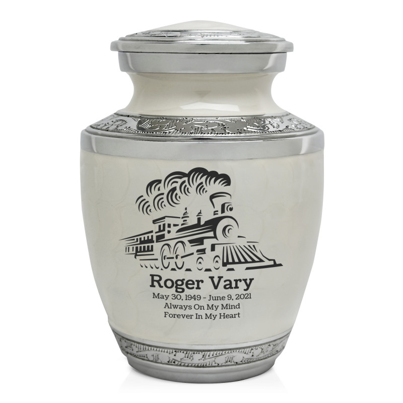 Train Sharing Urn - Radiant White