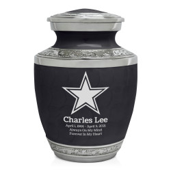 Dallas Star Sharing Urn - Ebony Black