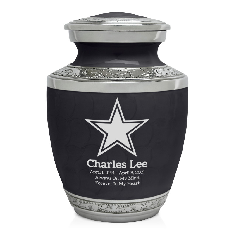 Dallas Star Sharing Urn - Ebony Black