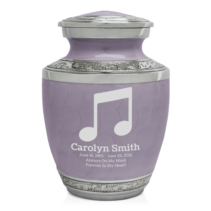 Music Note Sharing Urn - Regal Purple