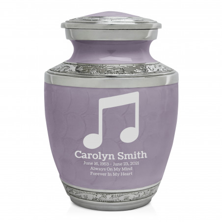Music Note Sharing Urn - Regal Purple