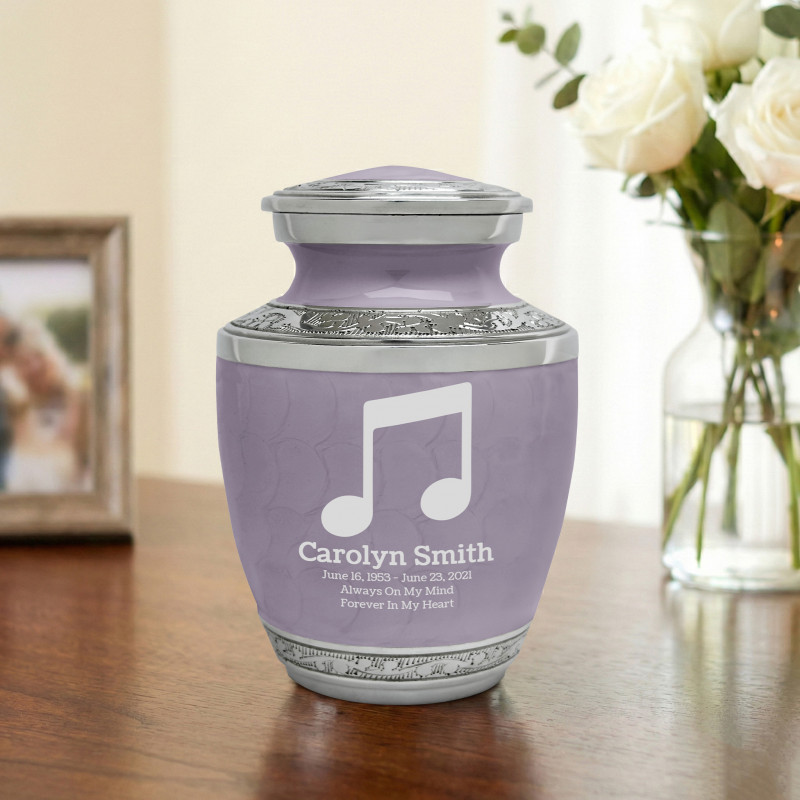 Music Note Sharing Urn - Regal Purple