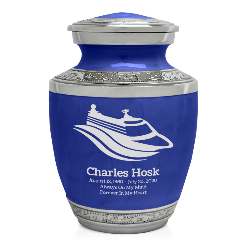 Cruise Ship Sharing Urn - Royal Blue