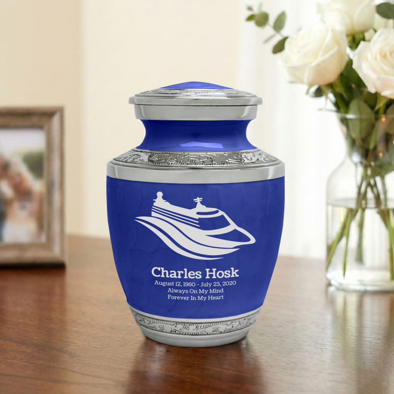 Cruise Ship Sharing Urn - Royal Blue