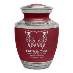 Heart Angel Sharing Urn - Rose Red