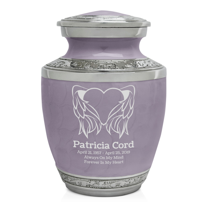 Heart Angel Sharing Urn - Regal Purple