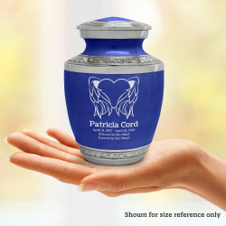 Heart Angel Sharing Urn - Royal Blue