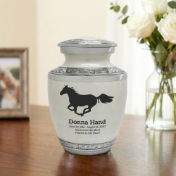 Horse Sharing Urn - Radiant White