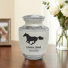 Horse Sharing Urn - Radiant White