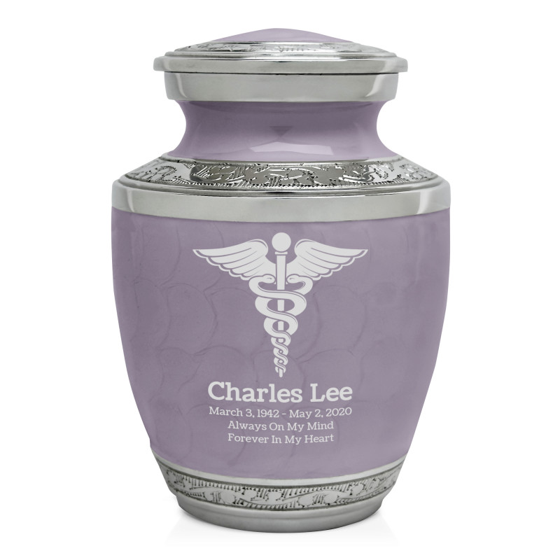 Caduceus Sharing Urn - Regal Purple