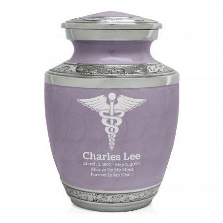 Caduceus Sharing Urn - Regal Purple