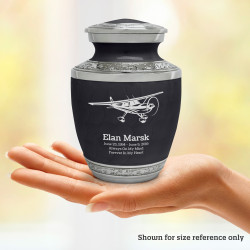 Airplane Sharing Urn - Ebony Black