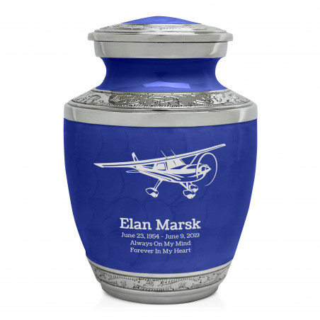 Airplane Sharing Urn - Royal Blue