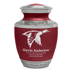 Duck Sharing Urn - Rose Red