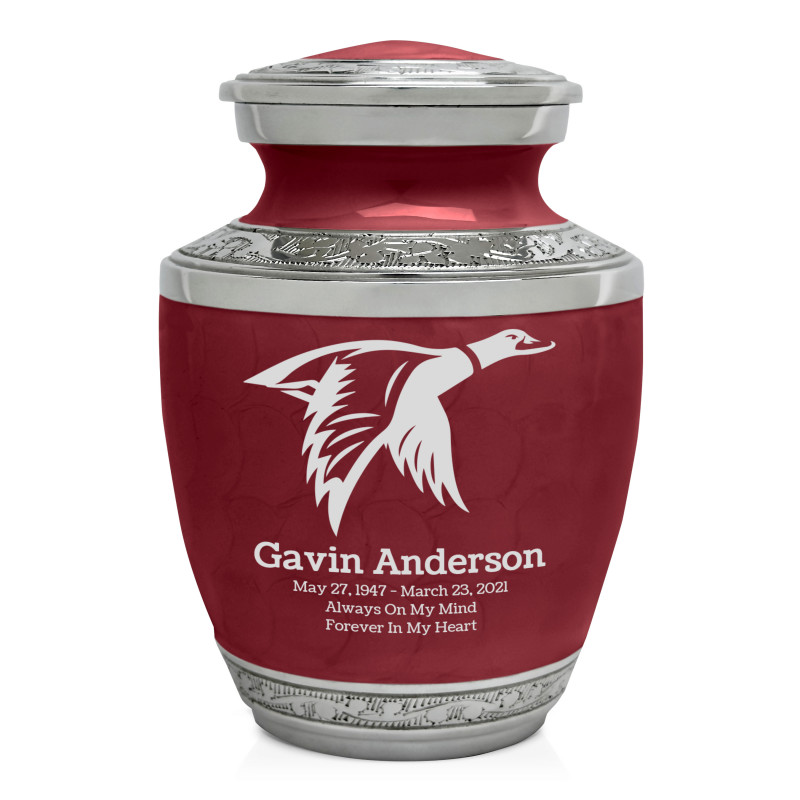 Duck Sharing Urn - Rose Red
