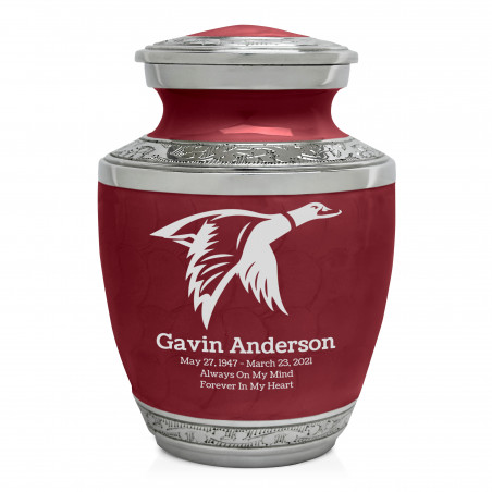 Duck Sharing Urn - Rose Red