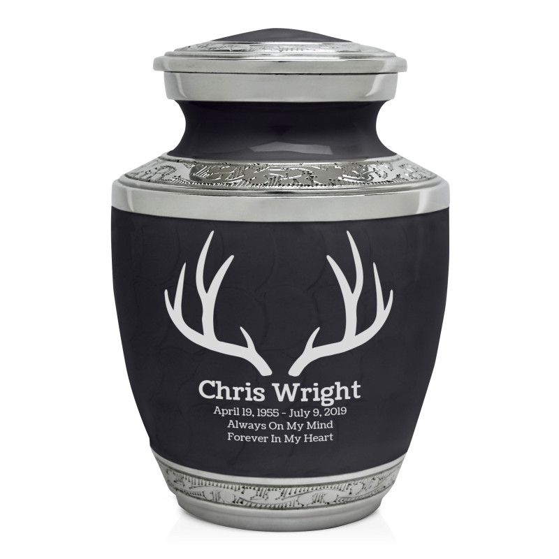 Antlers Sharing Urn - Ebony Black